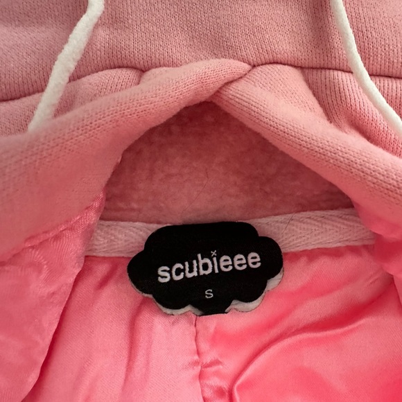 SCUBIEEE VALENTINE’S DAY SILK HOOD HOODIE - Picture 5 of 6